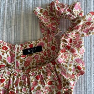 OPT via tuckernuck floral pink and red long dress